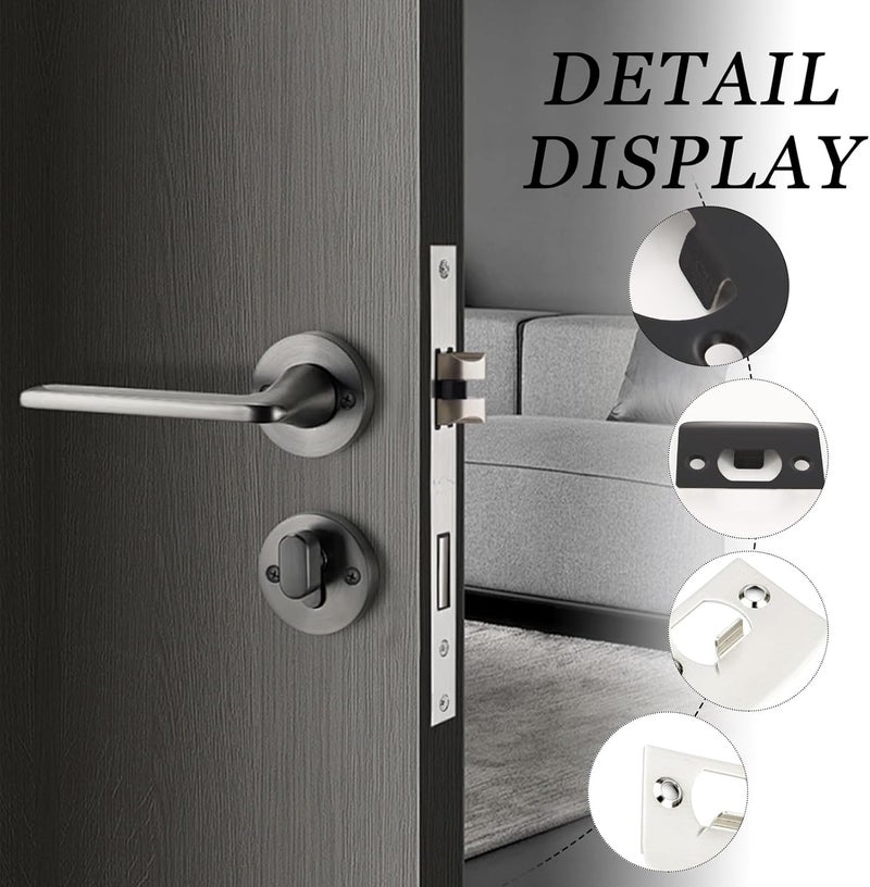 Xorim 12 PCS Door Strike Plate, Strike Plate with 24*Reinforced Screws, Door Plates for Interior Doors for Knob or Latch, Matte Black Finish - Image 4